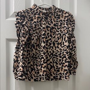 SHEIN Leopard Print Kids Blouse